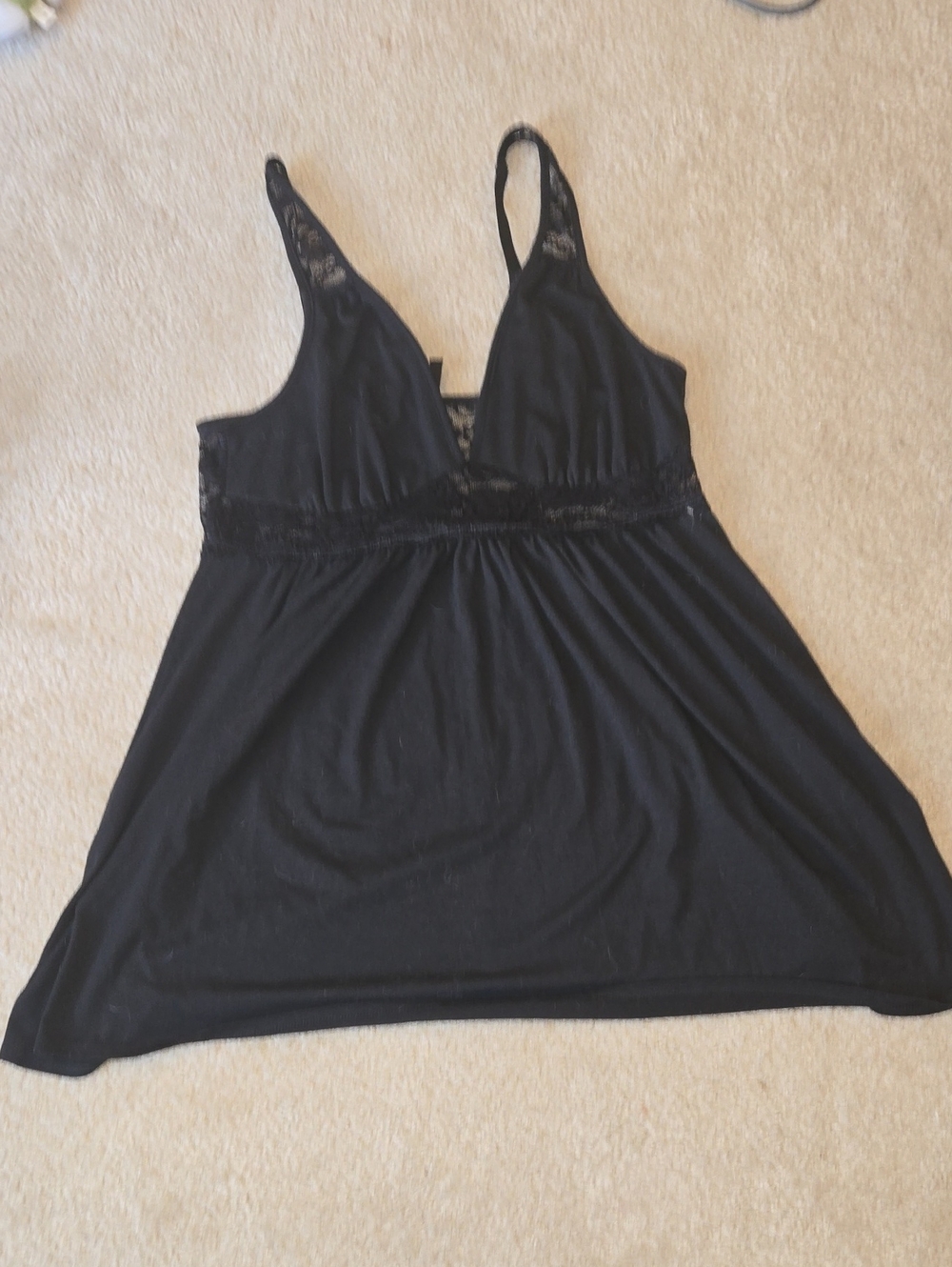 torrid Black Lace-Trim Night Slip